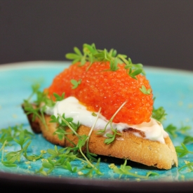 Roe on Toast with Crème Fraiché