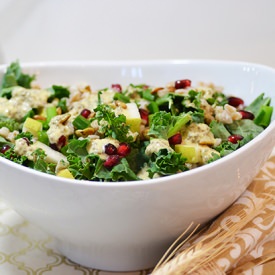 Festive Kale & Farro Salad