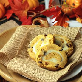 Pumpkin Cream Swirl Cookies