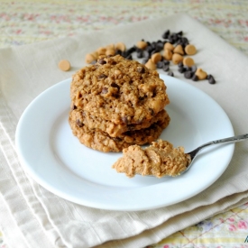 Chocolate Chip PB Oatmeal Cookies