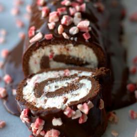 Chocolate and Peppermint Roulade