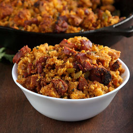 Spicy Cornbread Chorizo Stuffing