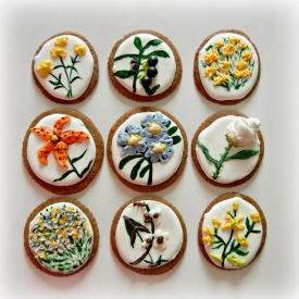 Catching Fire Painted Cookies