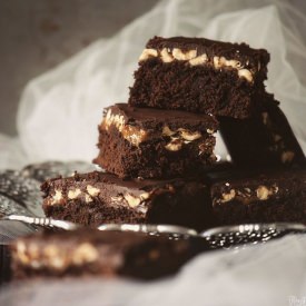 Caramel Hazelnut Brownies