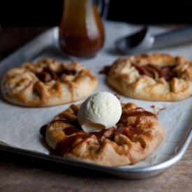 Apple Galettes with Salted Caramel