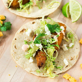 Cap’n Crunch Crusted Fish Tacos