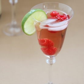 Cran-Raspberry & Lime Wine Spritzer