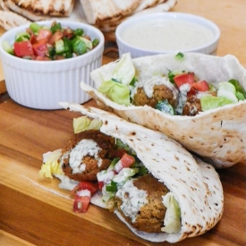 Falafel with Israeli Salad