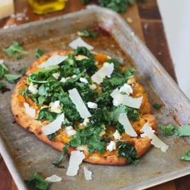 Butternut Squash and Kale Pizza