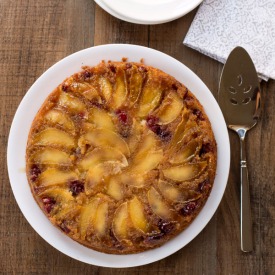 Cranberry Apple Upside Down Cake