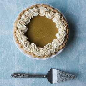 Boozy Pumpkin Eggnog Pie