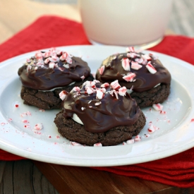 Peppermint Marshmallow Cookies