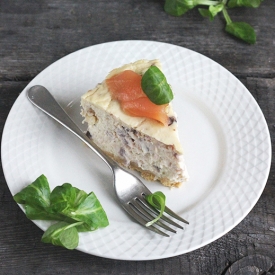 Cheesecake with Smoked Salmon