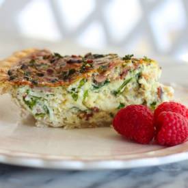 Spinach and Kale Quiche