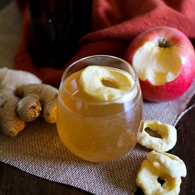 Homemade Apple Ginger Kombucha