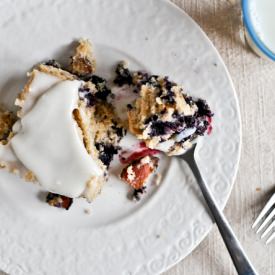 Blueberry Bacon Breakfast Cake