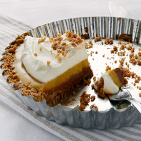 Triple Layer Pumpkin Icebox Pie