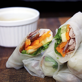 Spring Rolls with Crispy Duck