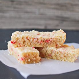 Peppermint Shortbread Bars