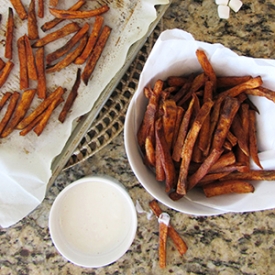 Cinnamon-Sugar Sweet Potato Fries