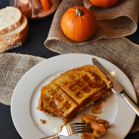 Pumpkin French Toast Waffles