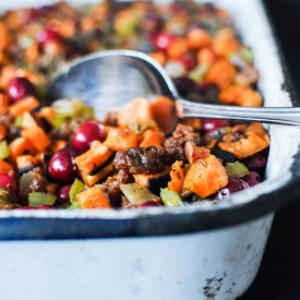 Sweet Potato Cranberry Stuffing