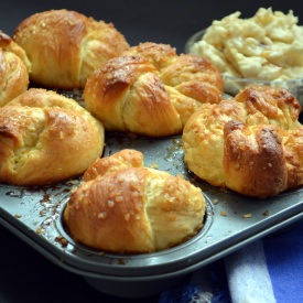 Maple Glazed Challah Rolls