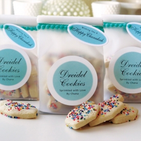 Dreidel Sprinkle Cookies