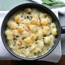 Baked Gnocchi with Sage and Cheese