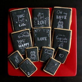 Chalkboard Art Cookies