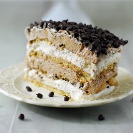 Chocolate Chip Mocha Icebox Cake