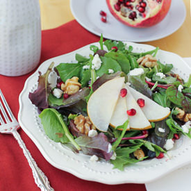 Pear, Pomegranate Salad