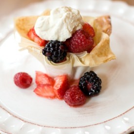 Berries in a Pastry Basket