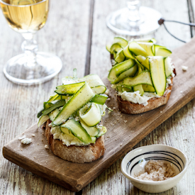 Zucchini Bruschetta