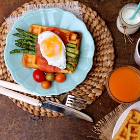 Savory Cornmeal Waffles