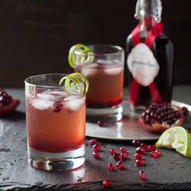 Pomegranate Ginger Fizz