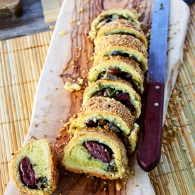 Olive and Scallion Rolls