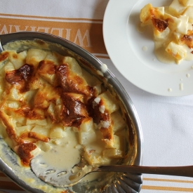 Baked Potatoes in Heavy Cream