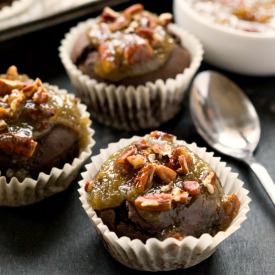 Chocolate Pecan Pie Muffins