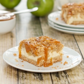 Caramel Apple Cheesecake Bars