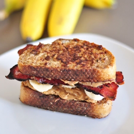 PB Bacon Banana French Toast