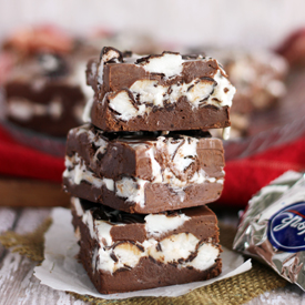 Dark Peppermint Patty Fudge