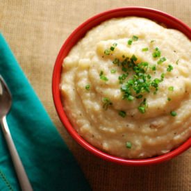 Crockpot Garlic Mashed Potatoes