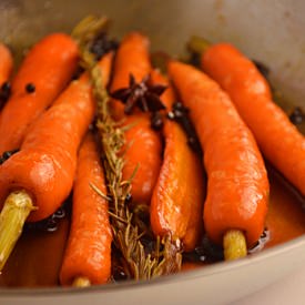 Glazed Carrots with Whole Spices