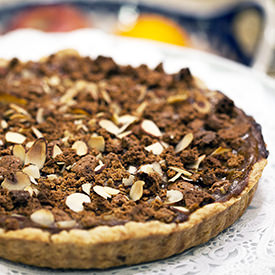 Amaretto-Almond Pumpkin Pie Tart