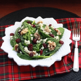 Cranberry Blue Cheese Walnut Salad