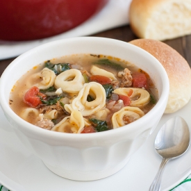 Sausage and Tortellini Soup