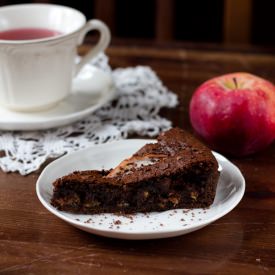 Chocolate Apple Raisin Tart