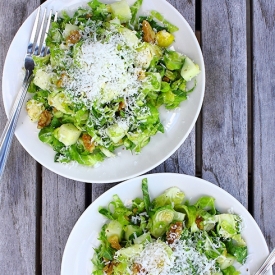 Shaved Sprouts Salad w/ Apple