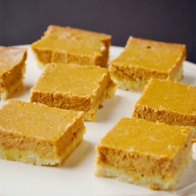 Pumpkin Shortbread Bars